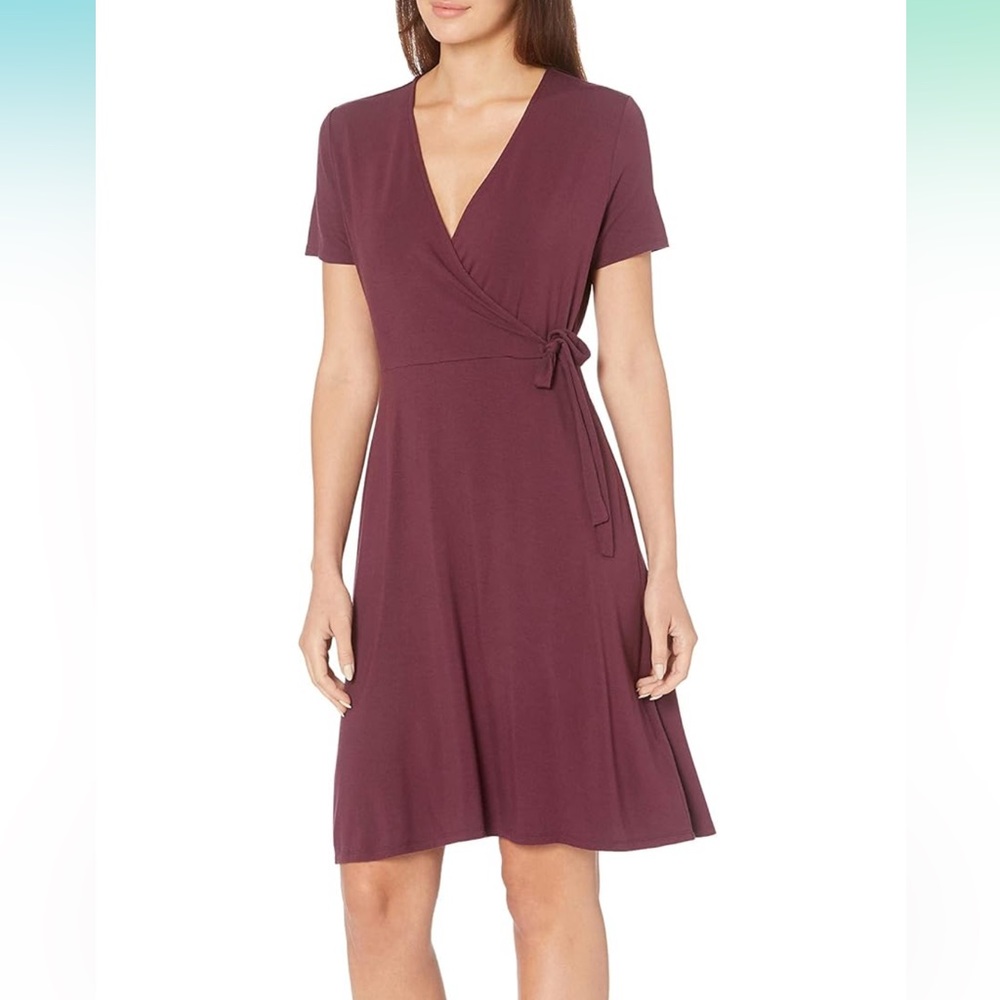 Amazon Essentials Deep Burgundy Midi Dress